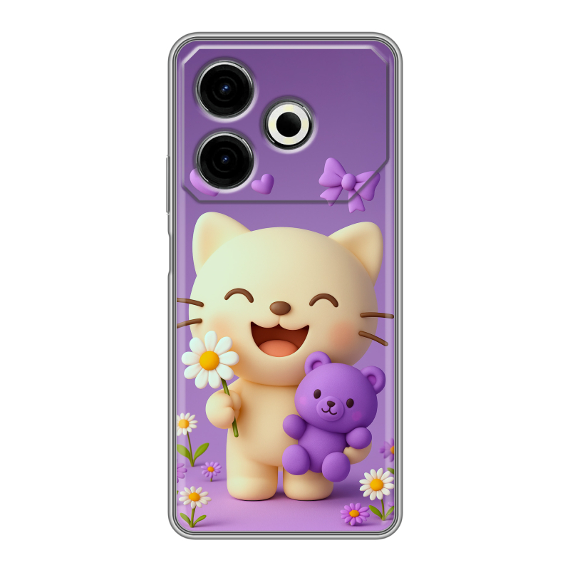 Силиконовый чехол на Tecno Pova 6 Neo с принтом для девочек Силиконовый чехол на Tecno Pova 6 Neo с принтом для девочек