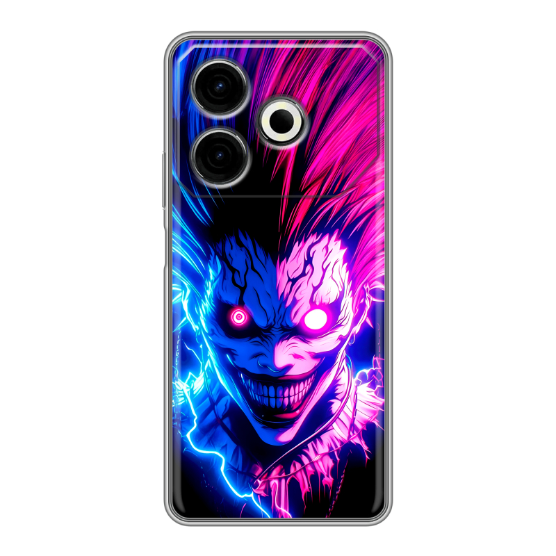 Силиконовый чехол на Tecno Pova 6 Neo с принтом Death note Тетрадь смерти Силиконовый чехол на Tecno Pova 6 Neo с принтом Death note Тетрадь смерти