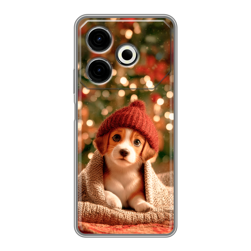 Силиконовый чехол на Tecno Pova 6 Neo с принтом Новый год Силиконовый чехол на Tecno Pova 6 Neo с принтом Новый год