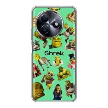 Силиконовый чехол на Itel S24 с принтом Шрек Shrek