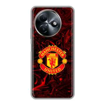 Силиконовый чехол на Itel S24 с принтом Manchester United