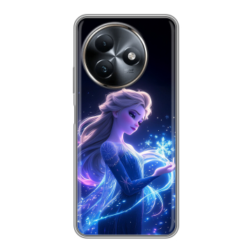 Силиконовый чехол на Itel S24 с принтом Холодное сердце Frozen Силиконовый чехол на Itel S24 с принтом Холодное сердце Frozen