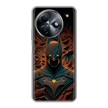 Силиконовый чехол на Itel S24 с принтом Batman Бэтмен
