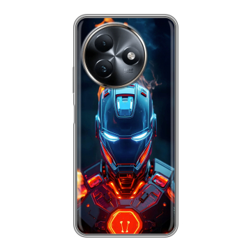 Силиконовый чехол на Itel S24 с принтом IronMan Железный человек