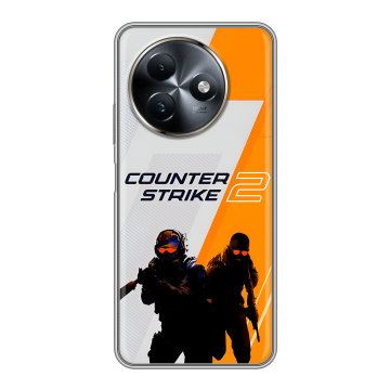 Силиконовый чехол на Itel S24 с принтом Counter Strike Силиконовый чехол на Itel S24 с принтом Counter Strike
