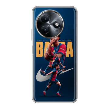 Силиконовый чехол на Itel S24 с принтом Барселона Barca Yamal Силиконовый чехол на Itel S24 с принтом Барселона Barca Yamal