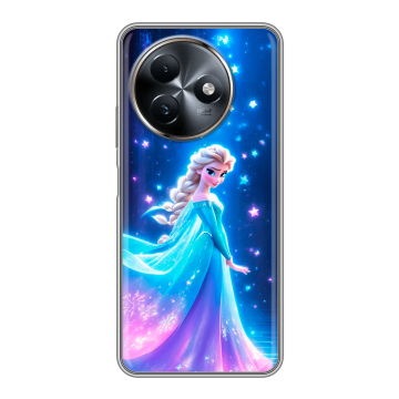 Силиконовый чехол на Itel S24 с принтом Холодное сердце Frozen Силиконовый чехол на Itel S24 с принтом Холодное сердце Frozen