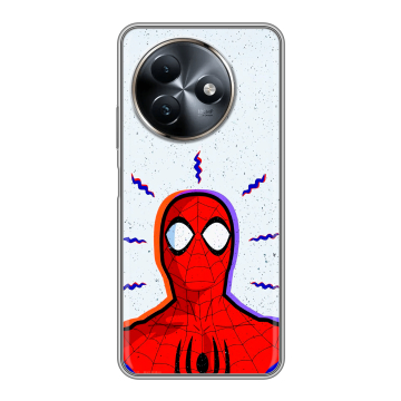Силиконовый чехол на Itel S24 с принтом Spiderman Человек паук
