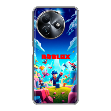 Силиконовый чехол на Itel S24 с принтом Roblox Роблокс