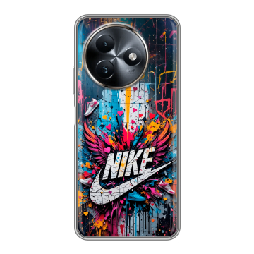 Силиконовый чехол на Itel S24 с принтом Nike Найк