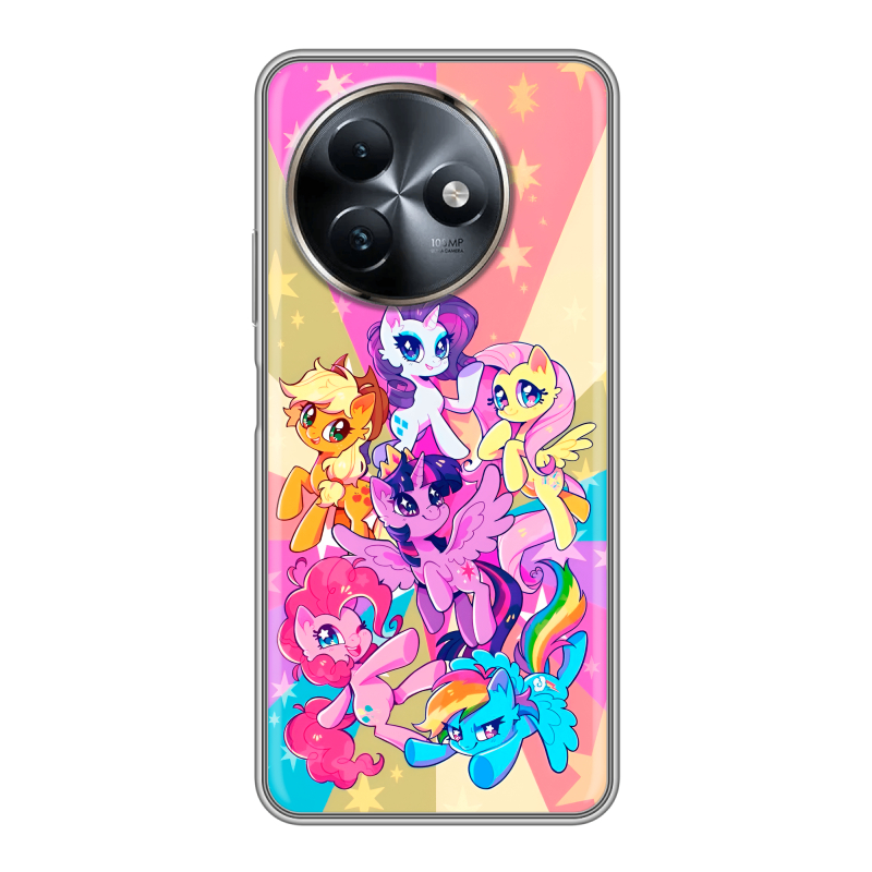 Силиконовый чехол на Itel S24 с принтом My little pony Дружба чудо Силиконовый чехол на Itel S24 с принтом My little pony Дружба чудо