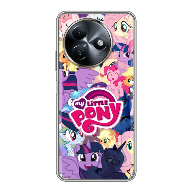 Силиконовый чехол на Itel S24 с принтом My little pony Дружба чудо Силиконовый чехол на Itel S24 с принтом My little pony Дружба чудо
