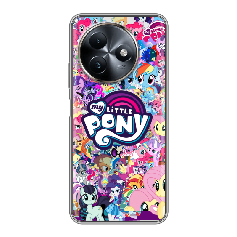 Силиконовый чехол на Itel S24 с принтом My little pony Дружба чудо Силиконовый чехол на Itel S24 с принтом My little pony Дружба чудо