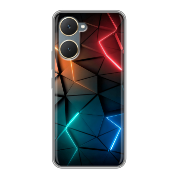 Силиконовый чехол на Vivo Y18 с принтом Абстракция неон Силиконовый чехол на Vivo Y18 с принтом Абстракция неон
