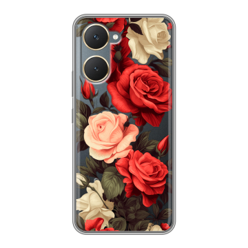 Силиконовый чехол на Vivo Y18 с принтом Розы