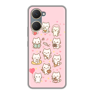 Силиконовый чехол на Vivo Y18 с принтом Hello Kitty Хелоу Кити