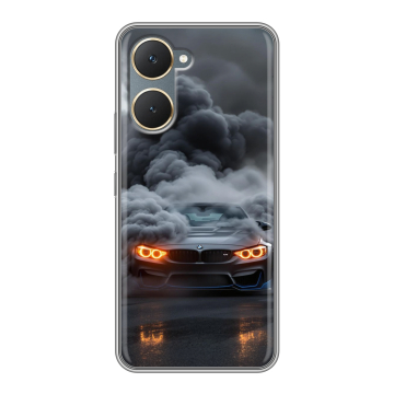 Силиконовый чехол на Vivo Y18 с принтом BMW БМВ Силиконовый чехол на Vivo Y18 с принтом BMW БМВ