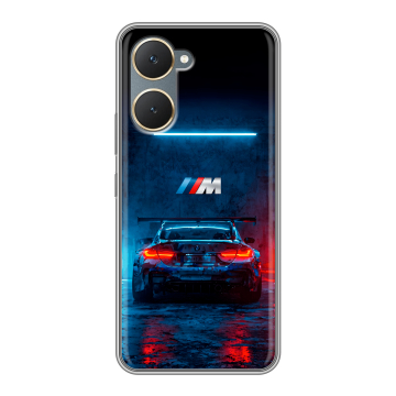 Силиконовый чехол на Vivo Y18 с принтом BMW БМВ
