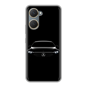 Силиконовый чехол на Vivo Y18 с принтом Mercedes Мерседес