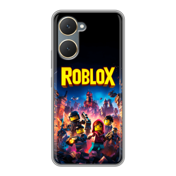 Силиконовый чехол на Vivo Y18 с принтом Roblox Роблокс