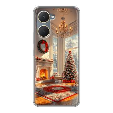 Силиконовый чехол на Vivo Y18 с принтом Новый год