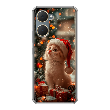 Силиконовый чехол на Vivo Y18 с принтом Новый год