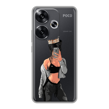 Силиконовый чехол на Xiaomi Poco F6 с принтом Женские принты Силиконовый чехол на Xiaomi Poco F6 с принтом Женские принты
