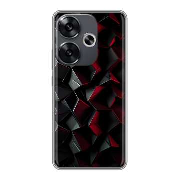 Силиконовый чехол на Xiaomi Poco F6 с принтом Абстракция