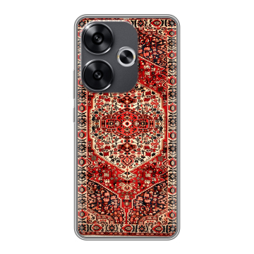 Силиконовый чехол на Xiaomi Poco F6 с принтом Ковер