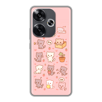 Силиконовый чехол на Xiaomi Poco F6 с принтом Hello Kitty Хелоу Кити Силиконовый чехол на Xiaomi Poco F6 с принтом Hello Kitty Хелоу Кити