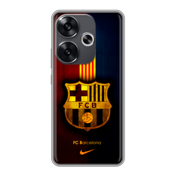 Силиконовый чехол на Xiaomi Poco F6 с принтом Барселона Barcelona