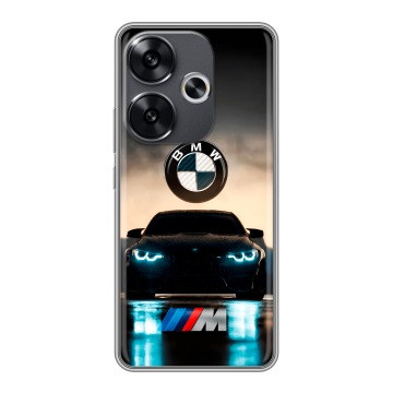 Силиконовый чехол на Xiaomi Poco F6 с принтом БМВ BMW