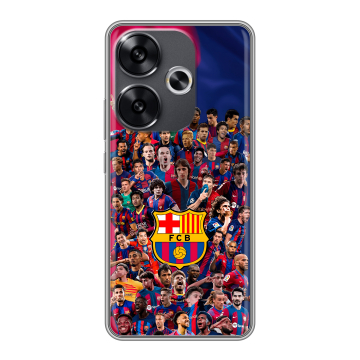 Силиконовый чехол на Xiaomi Poco F6 с принтом Барселона Barcelona