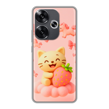 Силиконовый чехол на Xiaomi Poco F6 с принтом для девочек