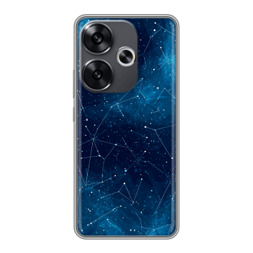 Силиконовый чехол на Xiaomi Poco F6 с принтом Космос звезды Силиконовый чехол на Xiaomi Poco F6 с принтом Космос звезды