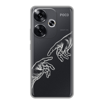 Силиконовый чехол на Xiaomi Poco F6 с принтом Сотворение мира Силиконовый чехол на Xiaomi Poco F6 с принтом Сотворение мира