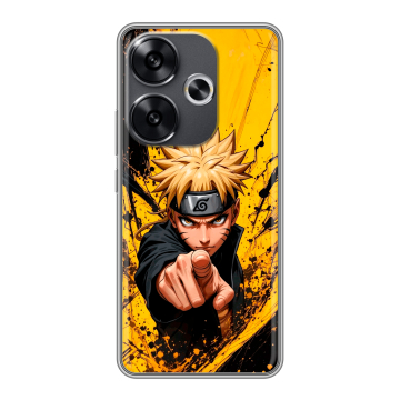 Силиконовый чехол на Xiaomi Poco F6 с принтом Naruto Наруто