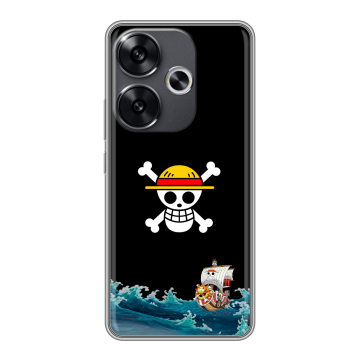Силиконовый чехол на Xiaomi Poco F6 с принтом One Piece Ван Пис