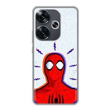 Силиконовый чехол на Xiaomi Poco F6 с принтом Spiderman Человек паук Силиконовый чехол на Xiaomi Poco F6 с принтом Spiderman Человек паук