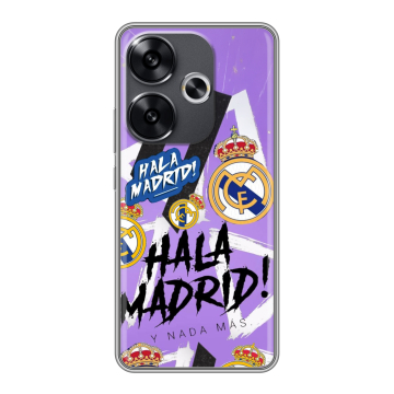 Силиконовый чехол на Xiaomi Poco F6 с принтом Real Madrid Реал Мадрид