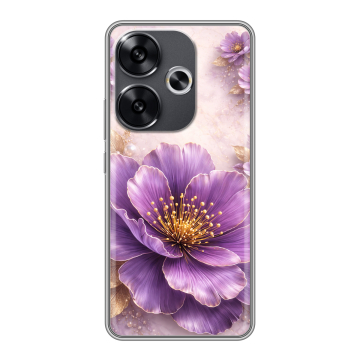 Силиконовый чехол на Xiaomi Poco F6 с принтом женский
