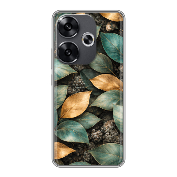 Силиконовый чехол на Xiaomi Poco F6 с принтом женский