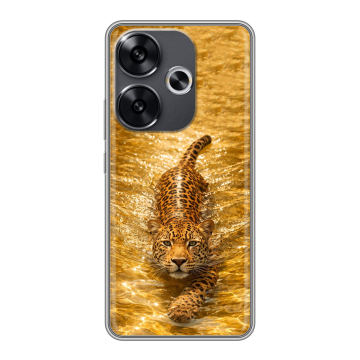 Силиконовый чехол на Xiaomi Poco F6 с принтом женский