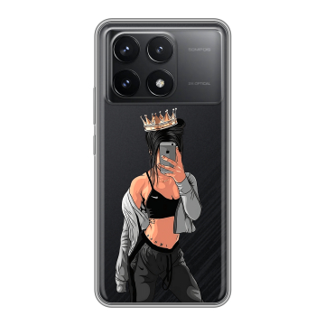 Силиконовый чехол на Xiaomi Poco F6 Pro с принтом Женские принты Силиконовый чехол на Xiaomi Poco F6 Pro с принтом Женские принты