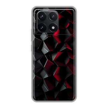 Силиконовый чехол на Xiaomi Poco F6 Pro с принтом Абстракция