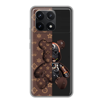 Силиконовый чехол на Xiaomi Poco F6 Pro с принтом Луи робот