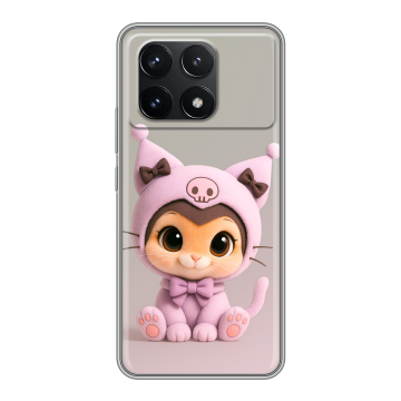 Силиконовый чехол на Xiaomi Poco F6 Pro с принтом Куроми Kuromi 