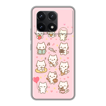 Силиконовый чехол на Xiaomi Poco F6 Pro с принтом Hello Kitty Хелоу Кити Силиконовый чехол на Xiaomi Poco F6 Pro с принтом Hello Kitty Хелоу Кити