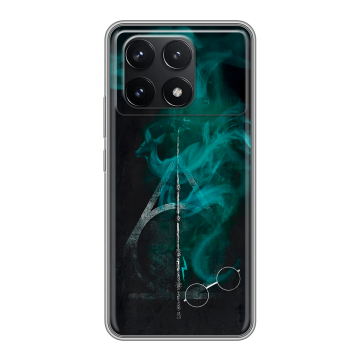 Силиконовый чехол на Xiaomi Poco F6 Pro с принтом Гарри Поттер Harry Potter