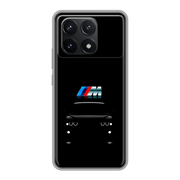 Силиконовый чехол на Xiaomi Poco F6 Pro с принтом БМВ BMW